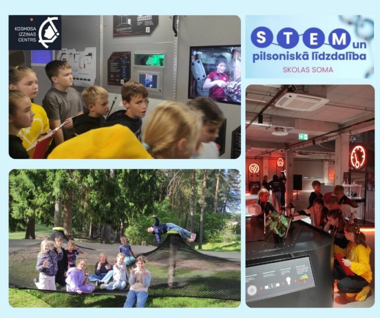 STEM un pilsoniskās līdzdalības skolas soma. 4.b klase Cēsu Kosmosa izziņas centrā