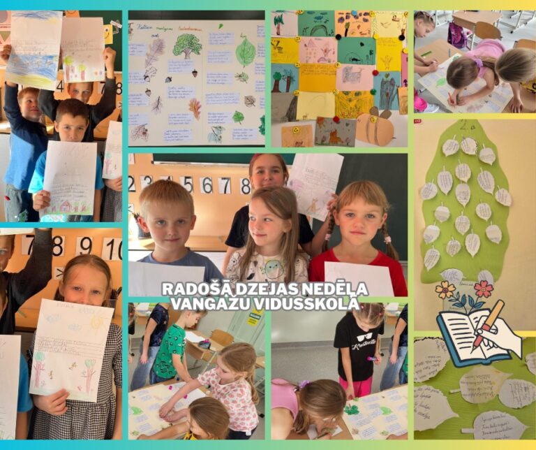 Radošā Dzejas nedēļa Vangažu sākumskolā