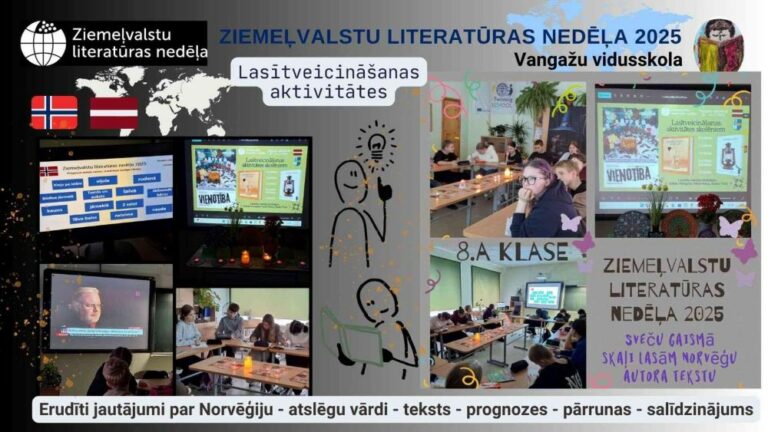 Ziemeļvalstu literatūras nedēļas 2025 aktivitātes mūsu skolā