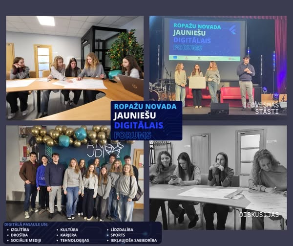 Iedvesma, prasmes un sadarbība Digitālajā jauniešu forumā