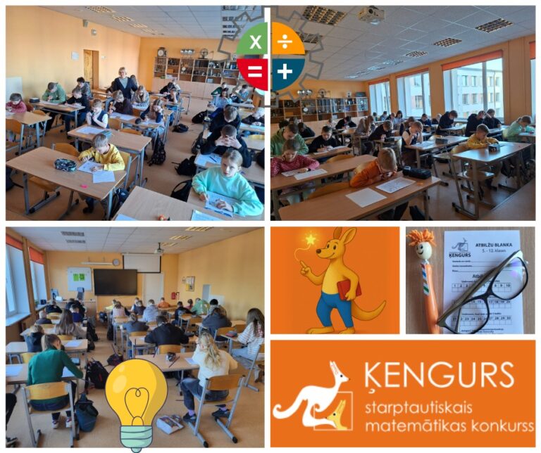 Starptautiskais matemātikas konkurss “Ķengurs 2026” Vangažu vidusskolā