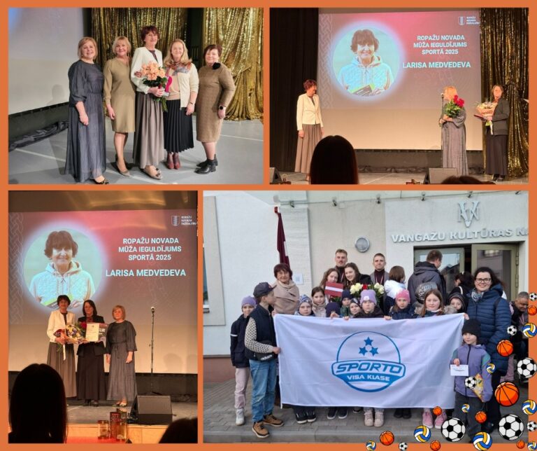 Ropažu novada sporta laureāti godināti – īpašs lepnums par mūsu skolotāju Larisu Medvedevu
