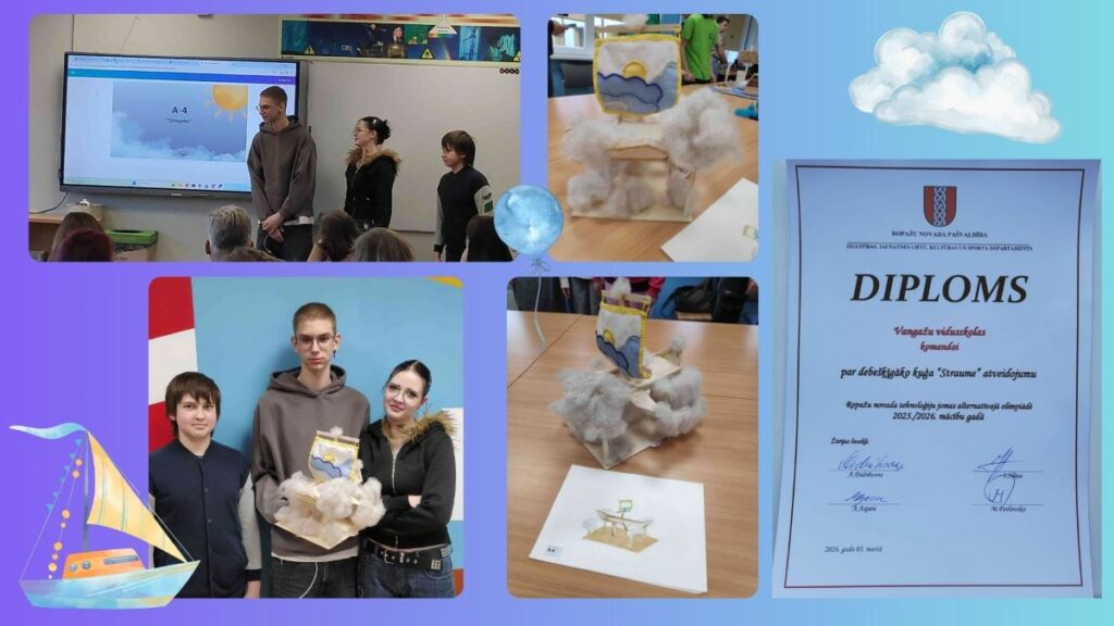 No idejas līdz kuģim “Straume” – panākumi tehnoloģiju olimpiādē