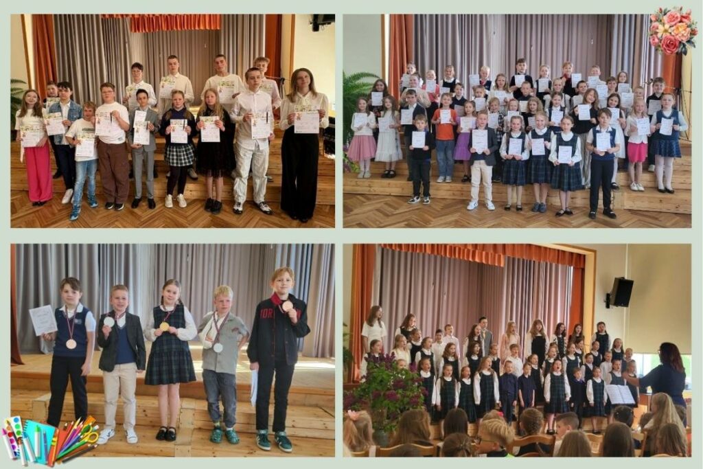 Godinām mācību gada izcilniekus un aktīvākos skolēnus