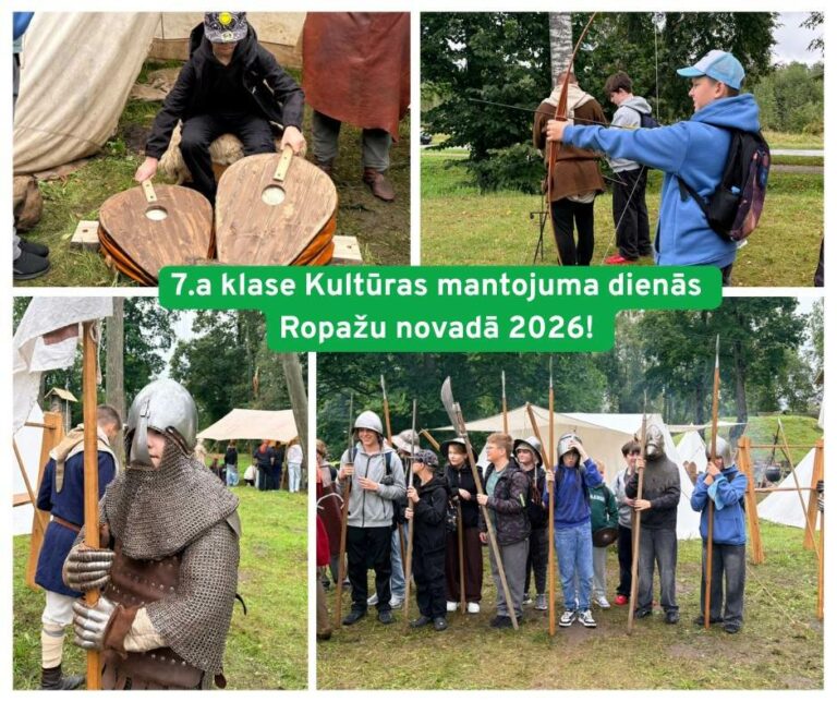 7.a klase Kultūras mantojuma dienās Ropažu novadā 2026