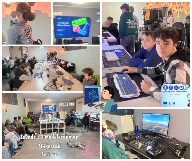 STEM nodarbība “Ievads 3D modelēšanā ar Tinkercad”